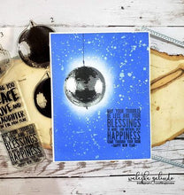 Load image into Gallery viewer, Gina Marie Clear stamp set - New Years Disco Ball layered