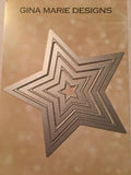 Gina Marie Metal cutting die - Only Pierced star