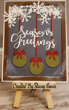 Load image into Gallery viewer, Dies ... to die for metal cutting die - Ornament and Snowflake background plate