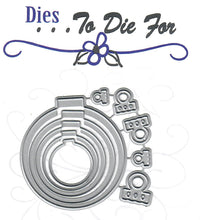 Load image into Gallery viewer, Dies ... to die for metal cutting die - Round Christmas Ornament nesting set