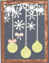 Load image into Gallery viewer, Dies ... to die for metal cutting die - Ornament and Snowflake background plate