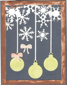Dies ... to die for metal cutting die - Ornament and Snowflake background plate