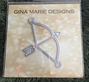 Gina Marie Metal cutting die - Ornate bow and arrow