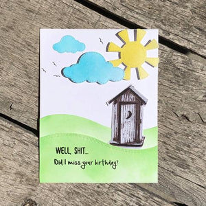 Gina Marie Clear stamp set - Outhouse layered