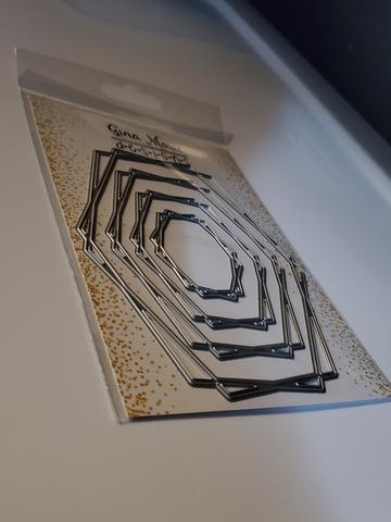 Gina Marie Metal cutting die - Geometric Oval Frame die set