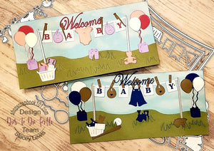 Dies ... to die for metal cutting die - Party Clothes Line with banners