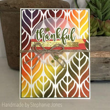 Load image into Gallery viewer, Gina Marie stencil 6x6 - Patterned leaf