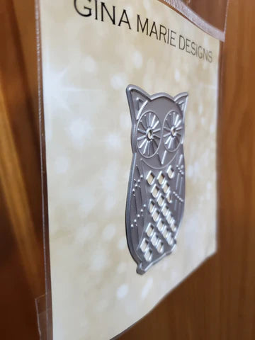Gina Marie Metal cutting die - Patterned owl