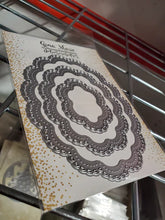 Load image into Gallery viewer, Gina Marie Metal cutting die - Petite looped lace Oval dies