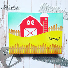 Load image into Gallery viewer, Gina Marie Metal cutting die - Picket Fence with wood grain
