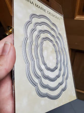 Load image into Gallery viewer, Gina Marie Metal cutting die -  Pierced Oval label