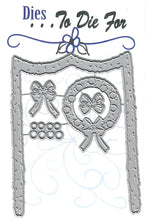 Load image into Gallery viewer, Dies ... to die for metal cutting die - Pine door swag and wreath