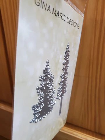 Gina Marie Metal cutting die -  Pine tree pair