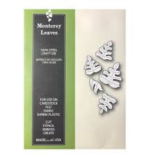 Poppy Stamps / Memory Box metal cutting die - Monterey Leaves set