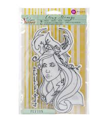 Prima Marketing rubber XL cling stamp 2 pc. - Bloom collection - Peyton