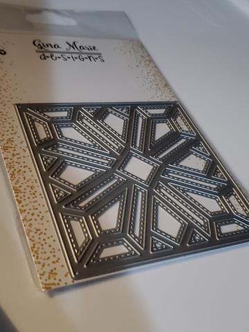 Gina Marie Metal cutting die - Quilt 13 - Diamond drop