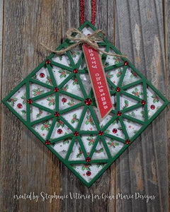 Gina Marie Metal cutting die - Quilt 14 Triangle me happy