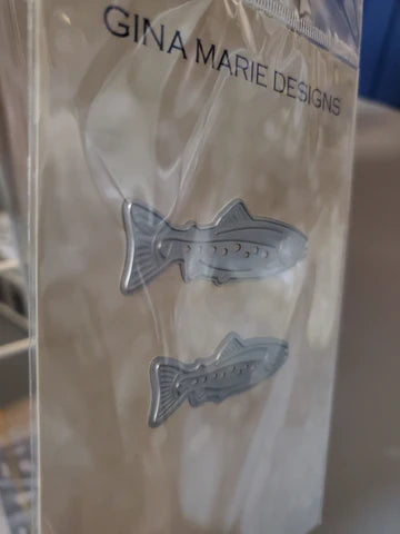 Gina Marie Metal cutting die -  Rainbow trout fish