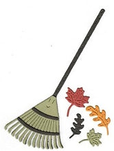 Load image into Gallery viewer, Dies ... to die for metal cutting die - Rake and Leaves