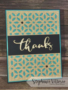 Gina Marie Metal cutting die - Thanks word