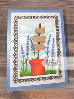 Gina Marie Metal cutting die -  wooden sign post