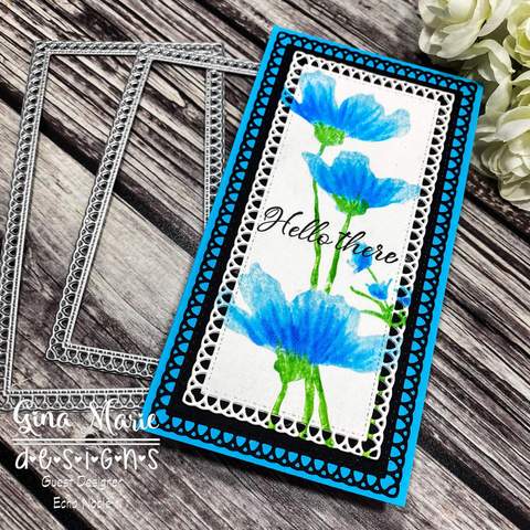 Gina Marie Metal cutting die -  mini Slimline Loopy die set