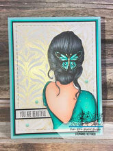 Load image into Gallery viewer, Gina Marie stencil 6x6 - Dotted blossom