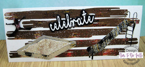Dies ... to die for metal cutting die - Slimline Driftwood background plate- Slim line