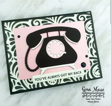 Load image into Gallery viewer, Gina Marie Metal cutting die -  retro telephone