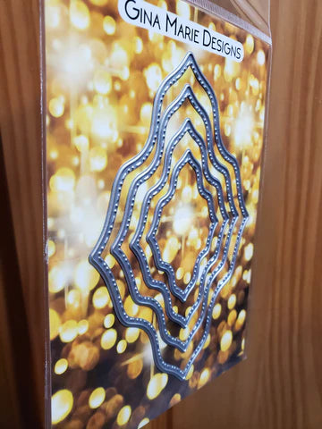 Gina Marie Metal cutting die -  stitched layered Rhombus