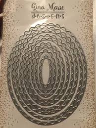 Gina Marie Metal cutting die -  Ric Rac Oval