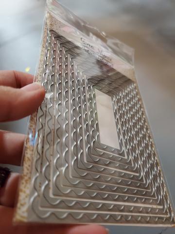 Gina Marie Metal cutting die -  Ric Rac Rectangle