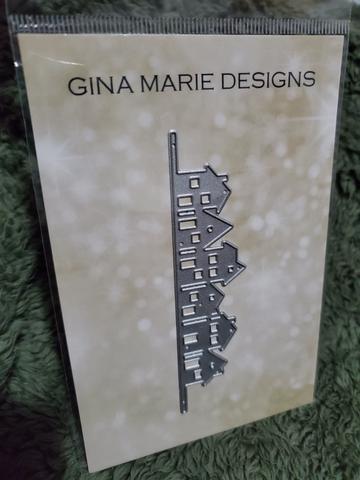 Gina Marie Metal cutting die - Row of Houses