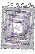 Load image into Gallery viewer, Dies ... to die for metal cutting die - Ruffle edge fabric rectangle
