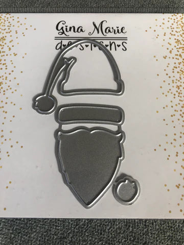 Gina Marie Metal cutting die -  Santa Hat and Beard