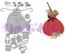 Load image into Gallery viewer, Dies ... to die for metal cutting die - Santa&#39;s toy bag with toys
