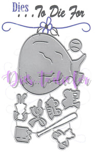 Dies ... to die for metal cutting die - Santa's toy bag with toys