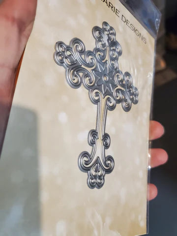 Gina Marie Metal cutting die -  Scroll cross