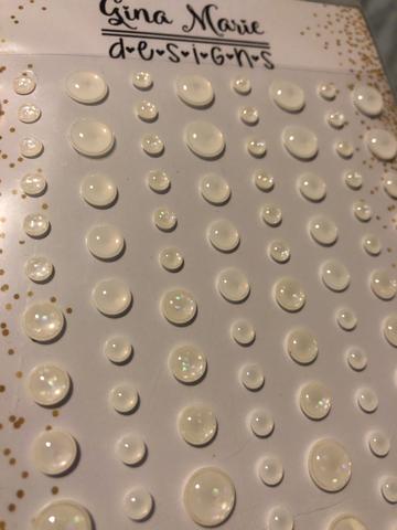 Gina Marie Enamel Dots set - Sheer Iridescent clear