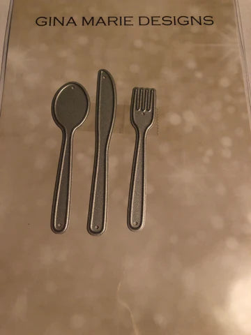 Gina Marie Metal cutting die - Silverware - Fork knife spoon