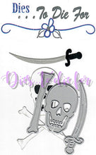 Load image into Gallery viewer, Dies ... to die for LLC metal cutting die - Skull , Bone and Sword - Pirate