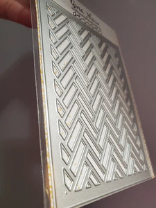 Gina Marie Metal cutting die - Slanted Brick background plate