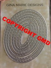 Load image into Gallery viewer, Gina Marie Metal cutting die - Slash stitched Oval