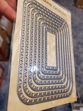 Load image into Gallery viewer, Gina Marie Metal cutting die - Slash stitched Rounded Rectangle