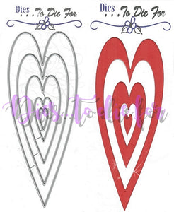 Dies ... to die for metal cutting die - Slimline basic Long Heart - Slim line