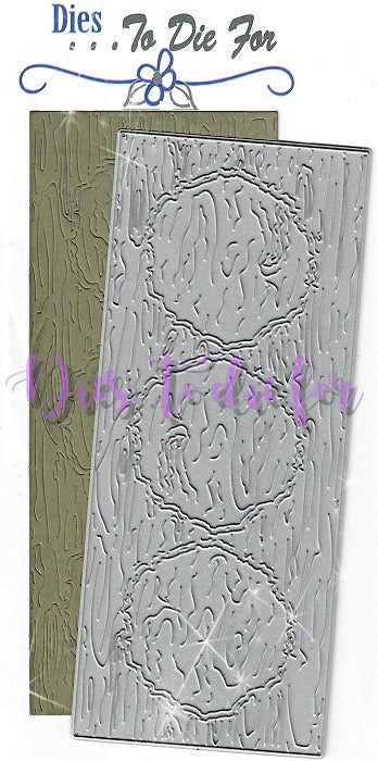 Dies ... to die for LLC metal cutting die - Slimline Tree with Critter home background - Slim line