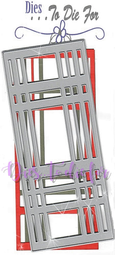 Dies ... to die for metal cutting die - Slimline Plaid #2 background plate