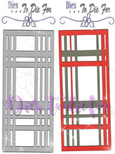 Load image into Gallery viewer, Dies ... to die for metal cutting die - Slimline Plaid #2 background plate