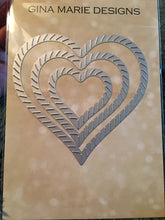 Load image into Gallery viewer, Gina Marie Metal cutting die - Just stitches slash stitched heart