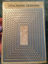 Load image into Gallery viewer, Gina Marie Metal cutting die - Just stitches slash stitched rectangle